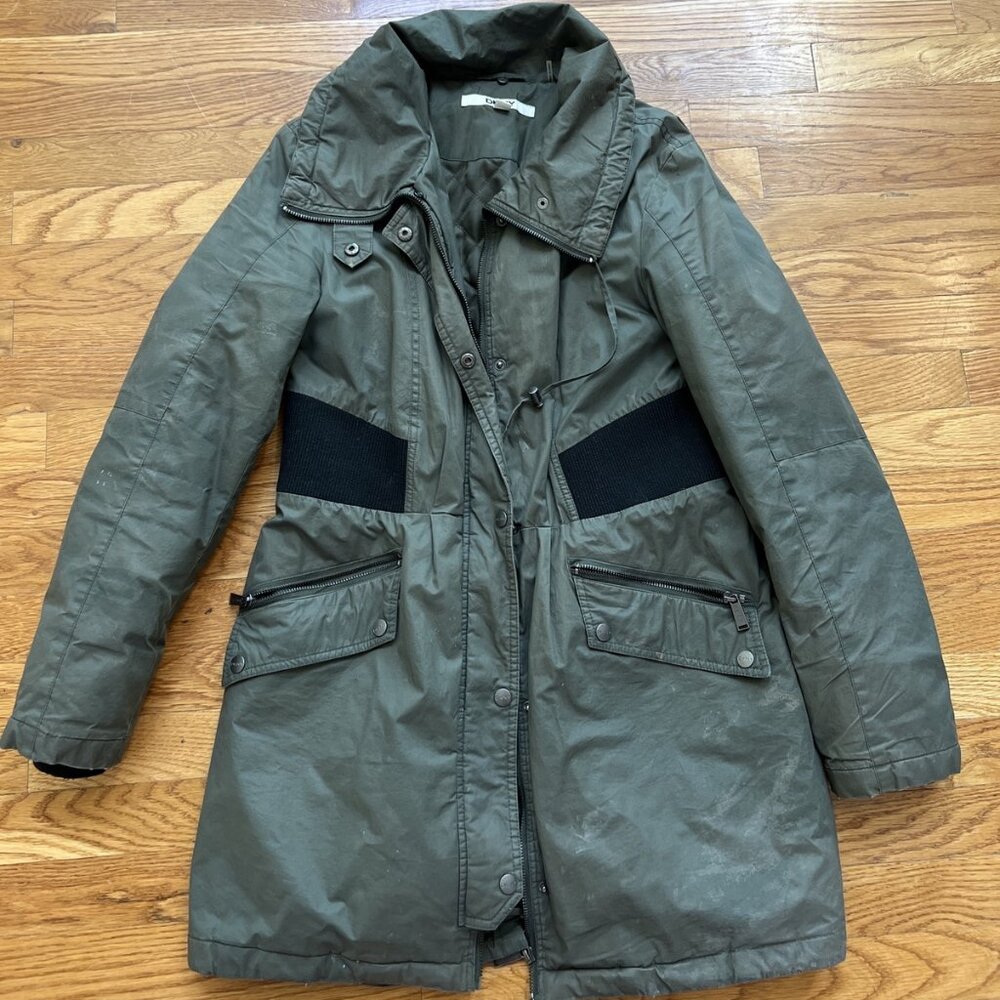 DKNY Army Green Anorak Womens Size S